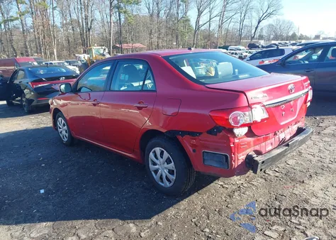 2011 Toyota Corolla Le z USA, uszkodzony, nr VIN 2T1BU4EE2BC744460